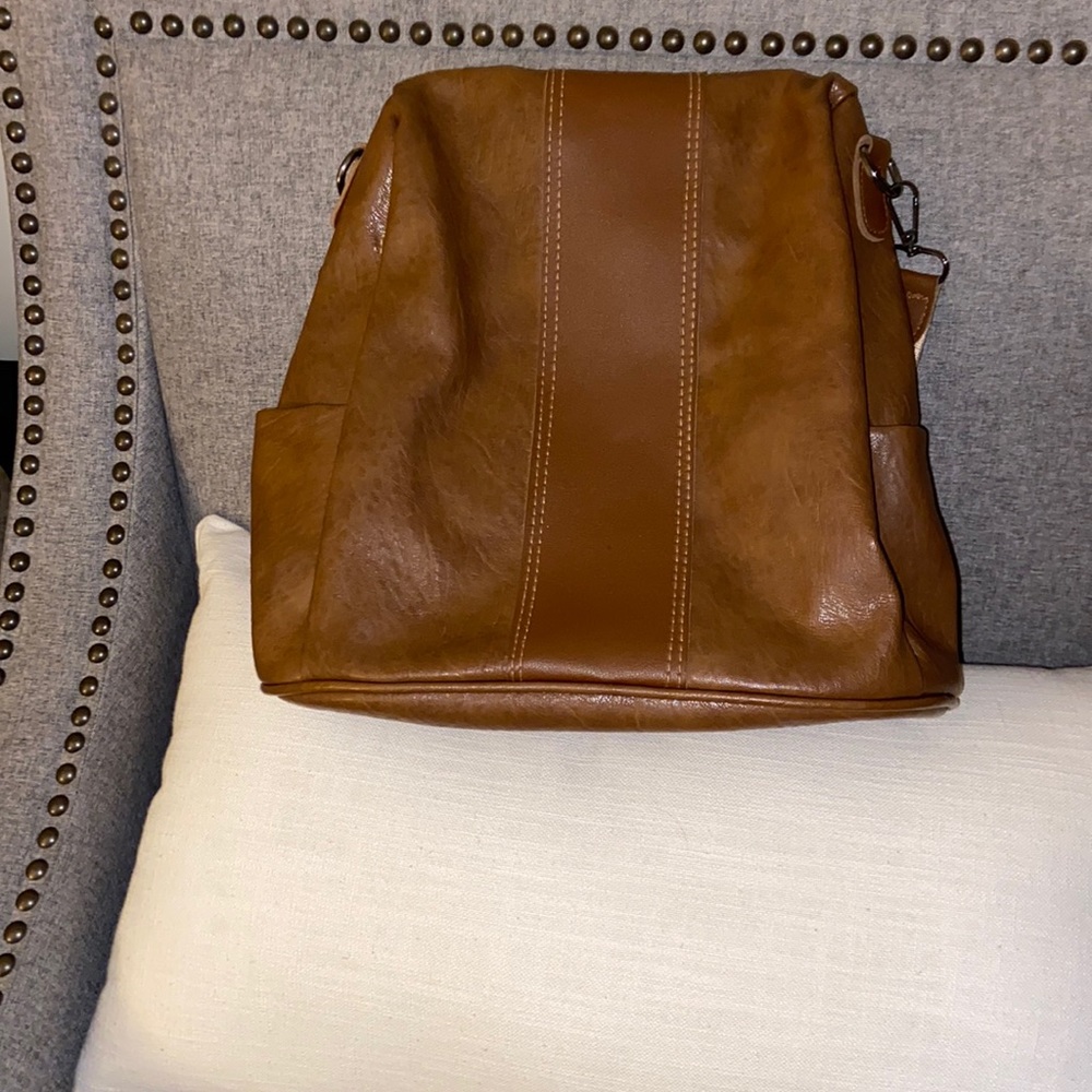 Backpack purse in brown